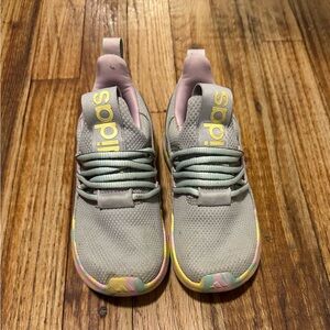 Adidas Kids Sneakers - Gray and Pastel Yellow
